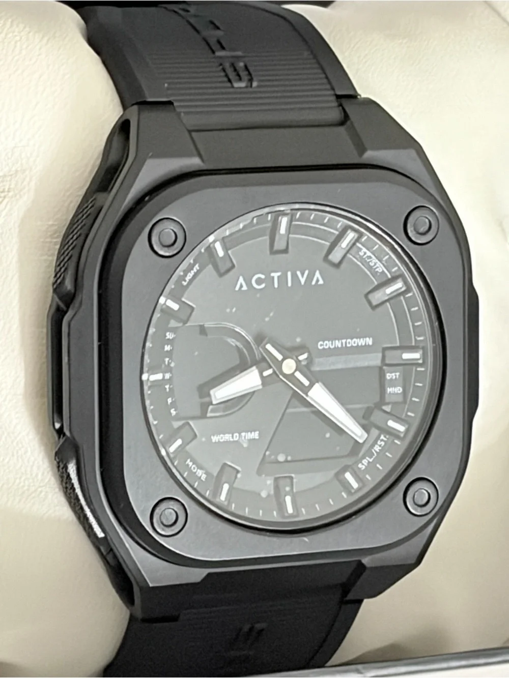 Ativa Black Dual-Display Sport Watch